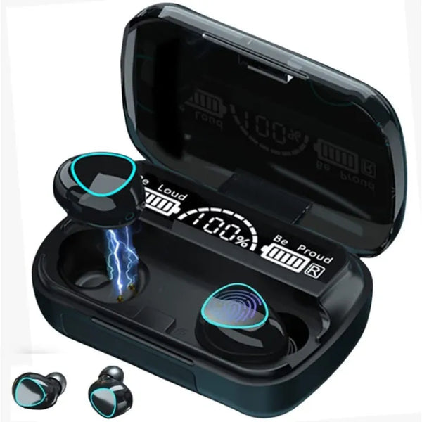 M19 & M10 & Air31 TWS Wireless Earbuds – Bluetooth Touch Control Earphones with Mic, Charging Case & 10m Range
