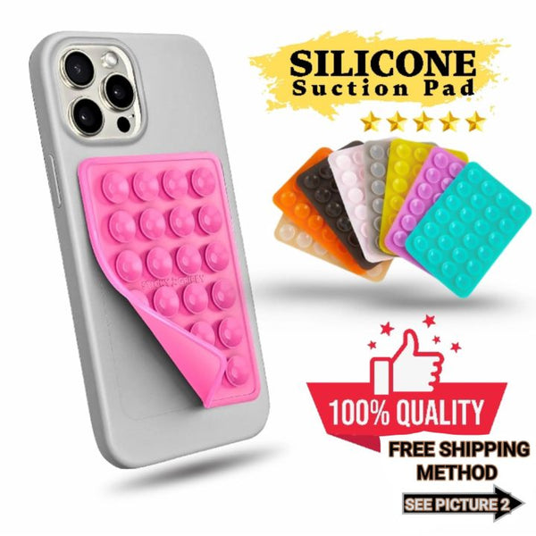 Silicone Suction Pad Phone Holder – Universal Anti-Slip Sticky Mount for Smartphones | Hands-Free Car & Desk Stand
